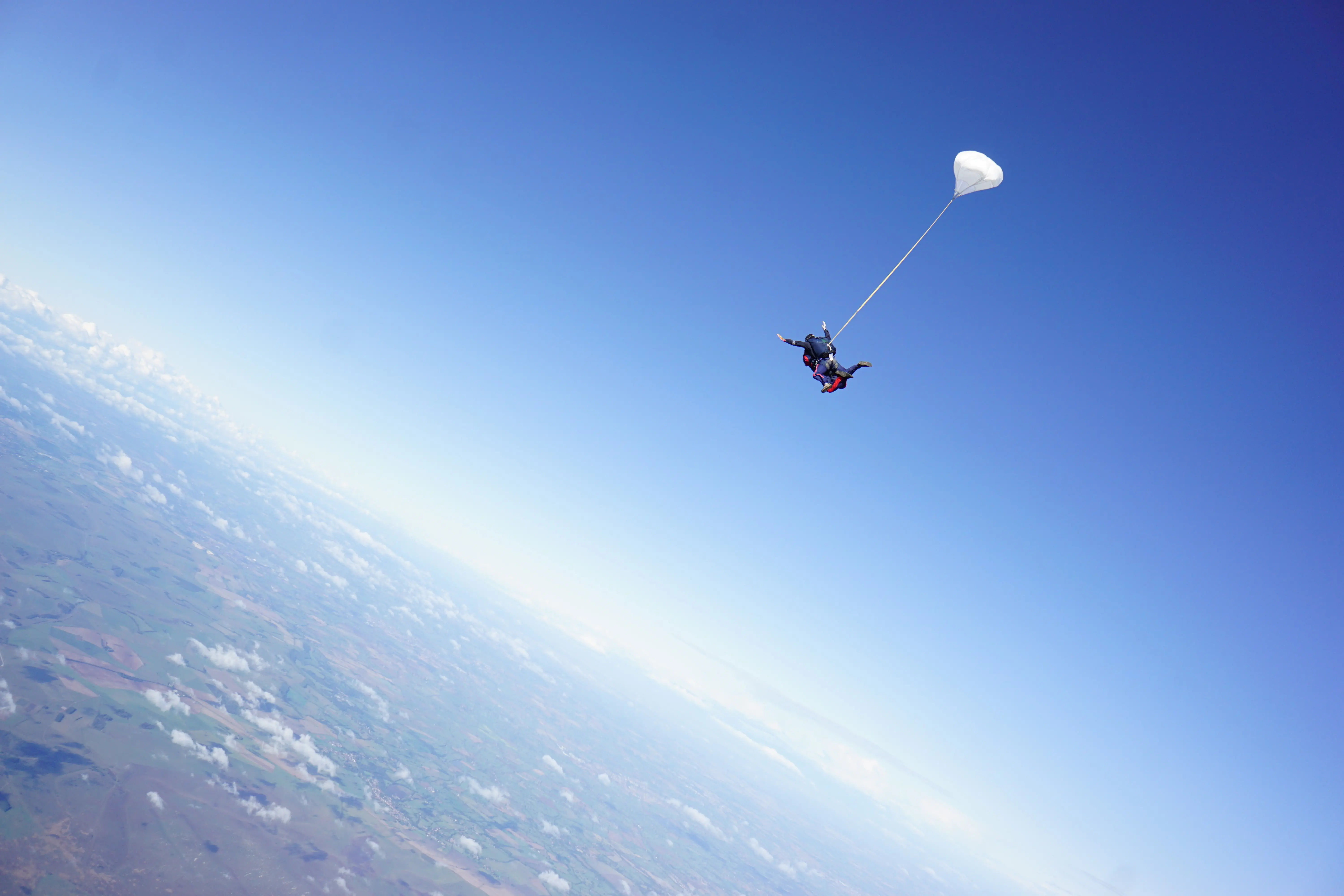 Funeral director skydives to fundraise for local hospice