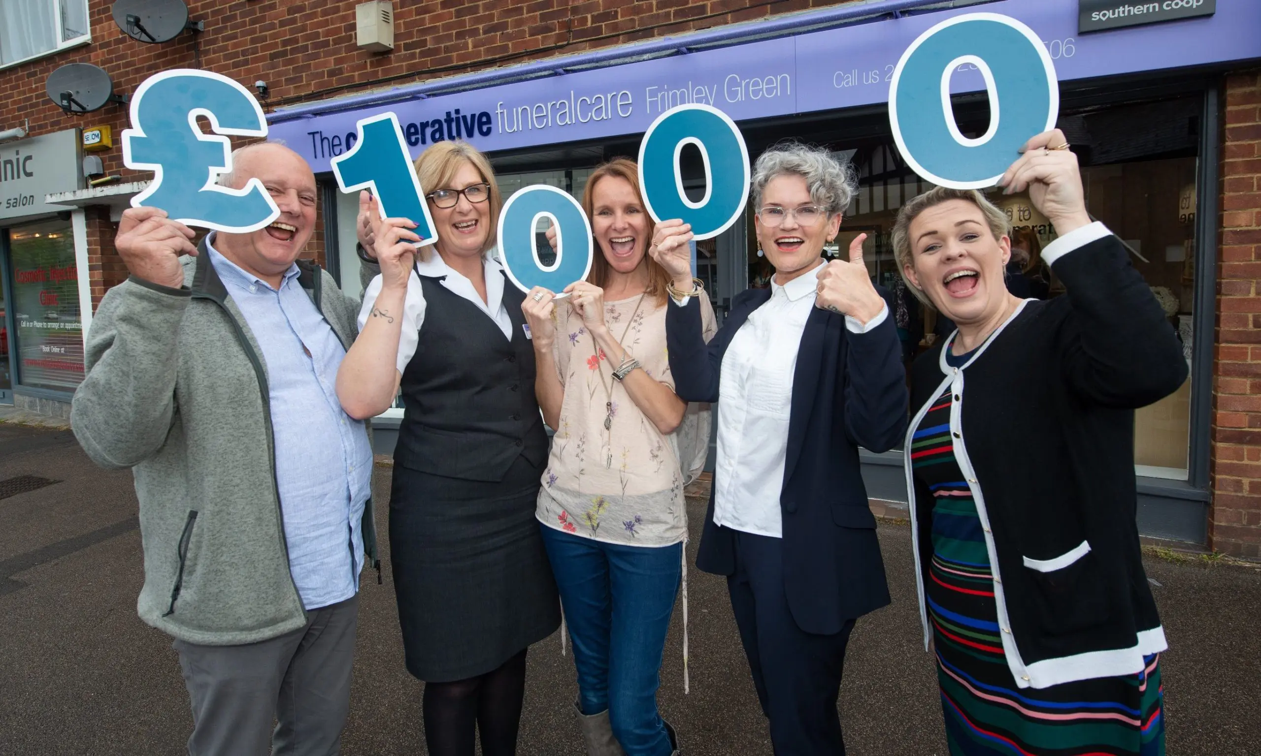 Co op Funeralcare donates £1000 to autistic children in Frimley Green