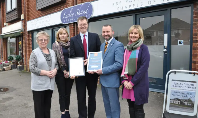 MP congratulates funeral business