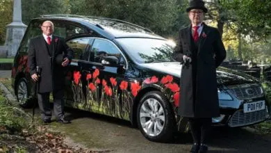 Co-op launches UK’s first poppy hearse