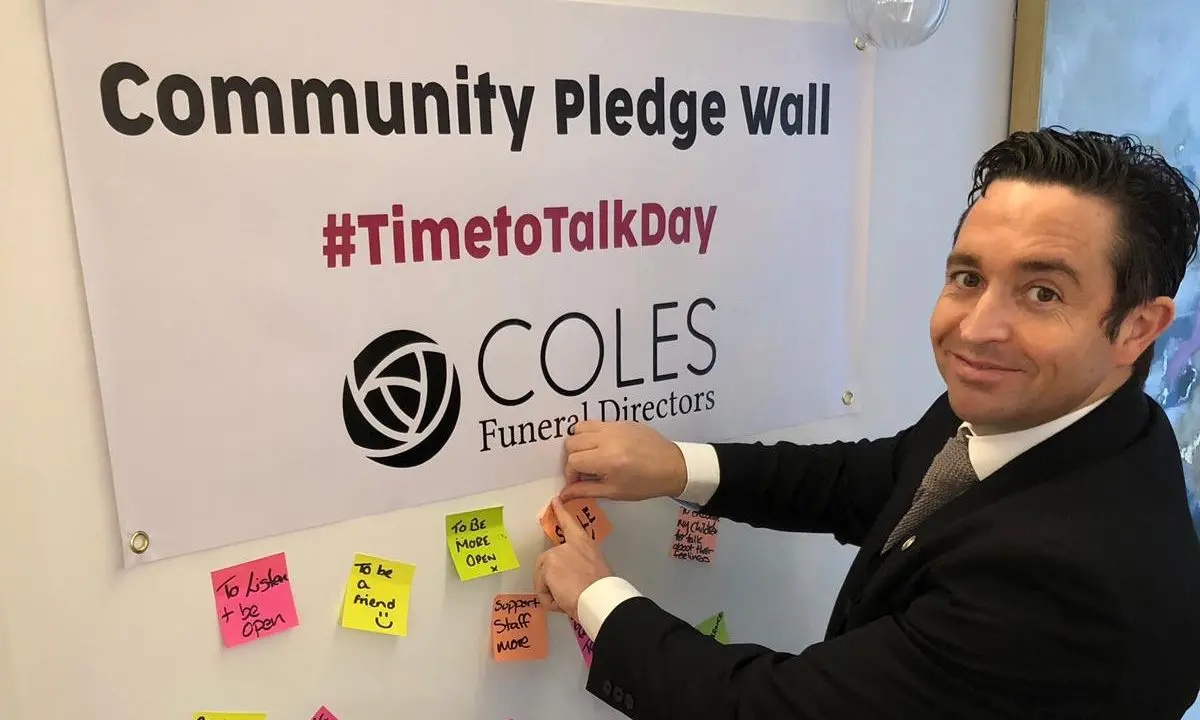 Coles Funeral Directors supports Time to Talk Day
