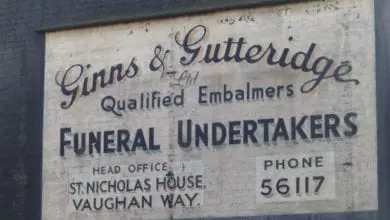 Contractors uncover sign from the 1950s