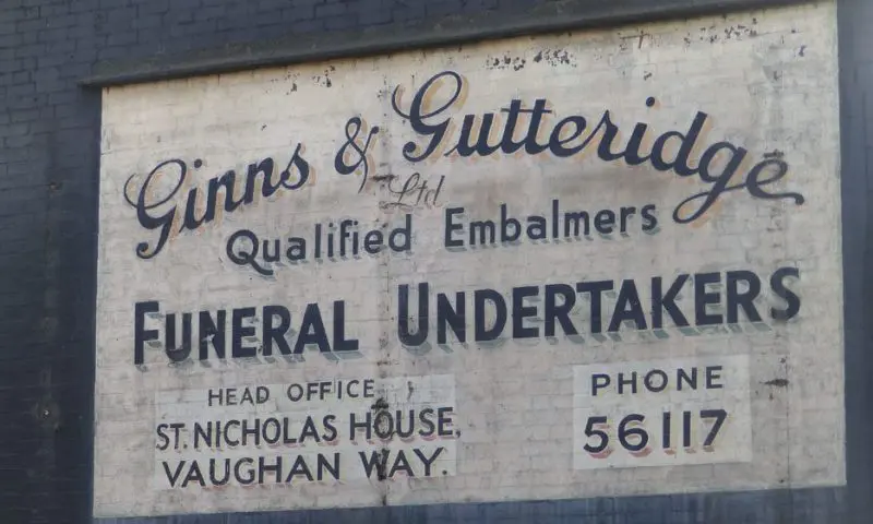 Contractors uncover sign from the 1950s