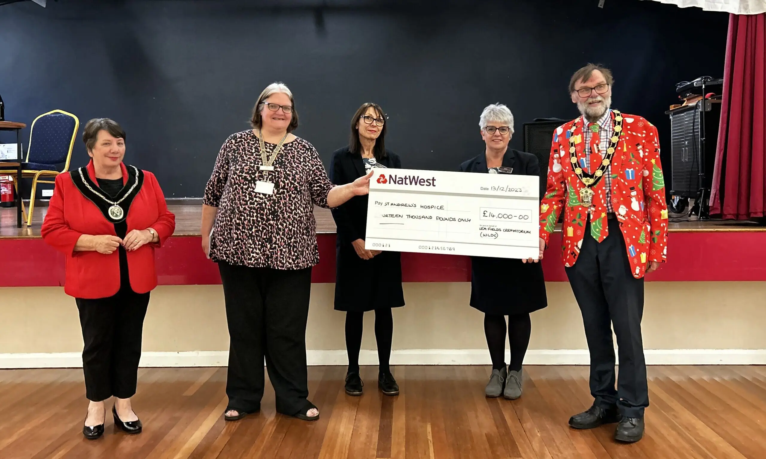 Lea Fields Crematorium donates £14k to St Andrews Hospice