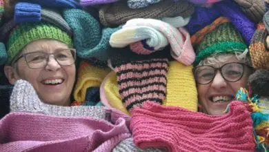 Douch Family Funeral Directors knits ‘Hats for the Homeless’