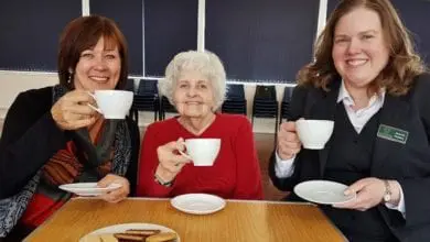 New memory café stocks up on crockery thanks to funeral firm