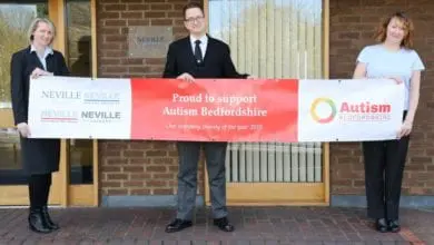 Neville chooses Autism Bedfordshire as charity of the year