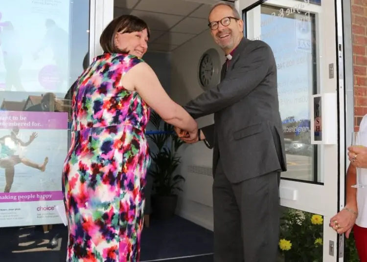 Bishop opens new funeral home in Eastbourne
