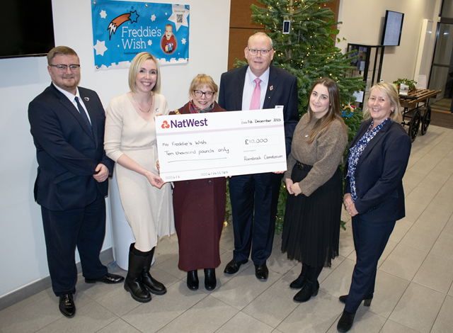 Rainsbrook Crematorium donates £10k to Freddie’s Wish