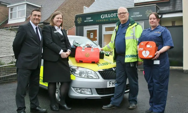 Funeral firm raises £2,000 to buy equipment for volunteer medics