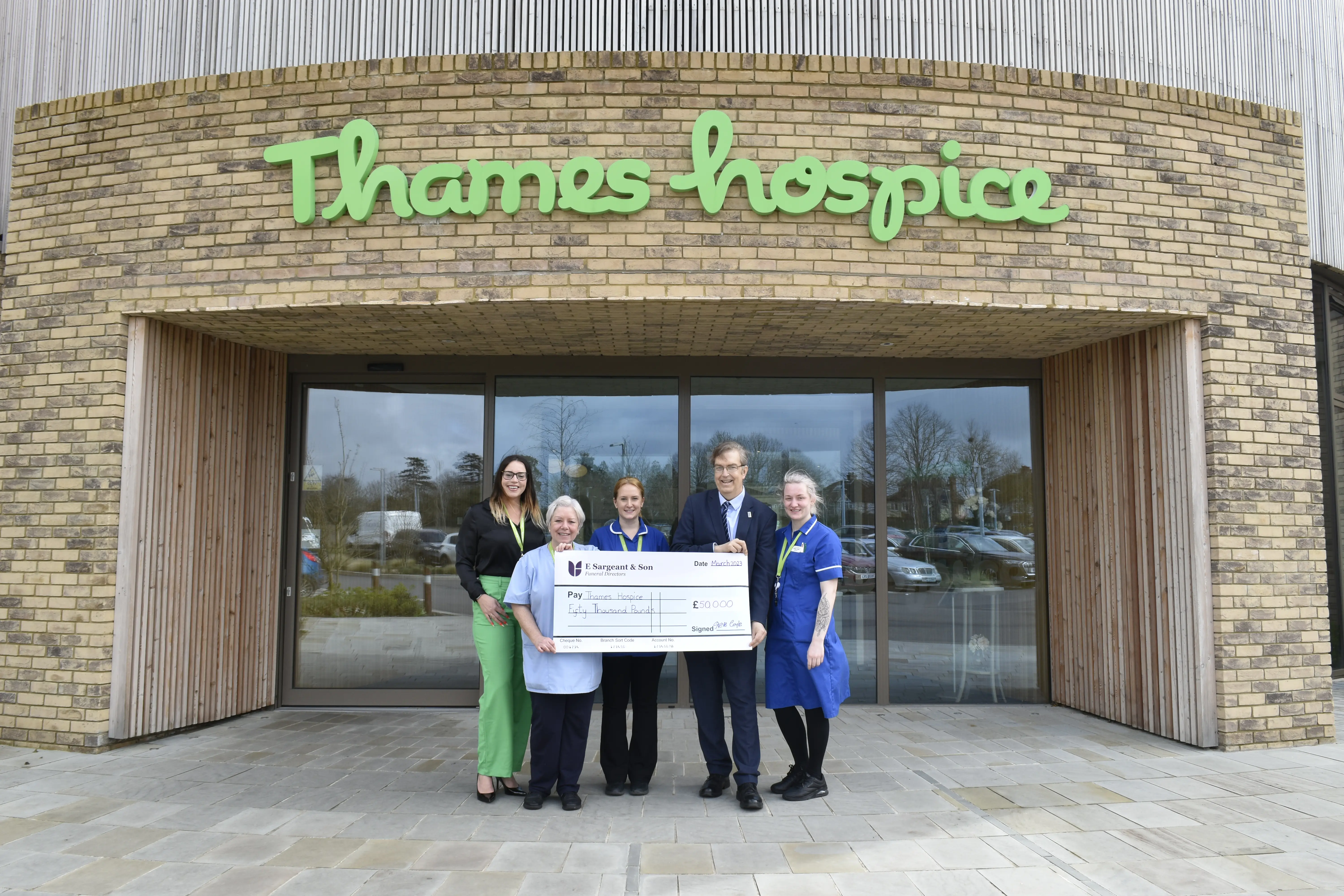 Funeral Partners completes five-year £50k pledge for Thames Hospice