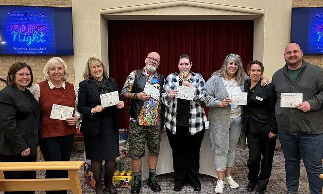 Wessex Vale Crematorium quiz night raises £900 for Dementia UK