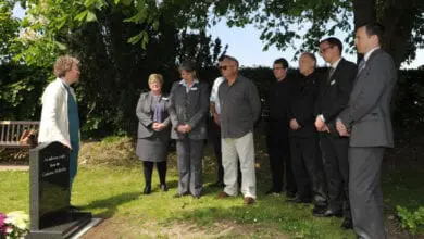 Memorial service held for bodies found in pub crypt