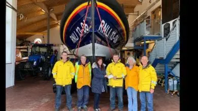 Quinns Funeral Directors donates over £800 to RNLI
