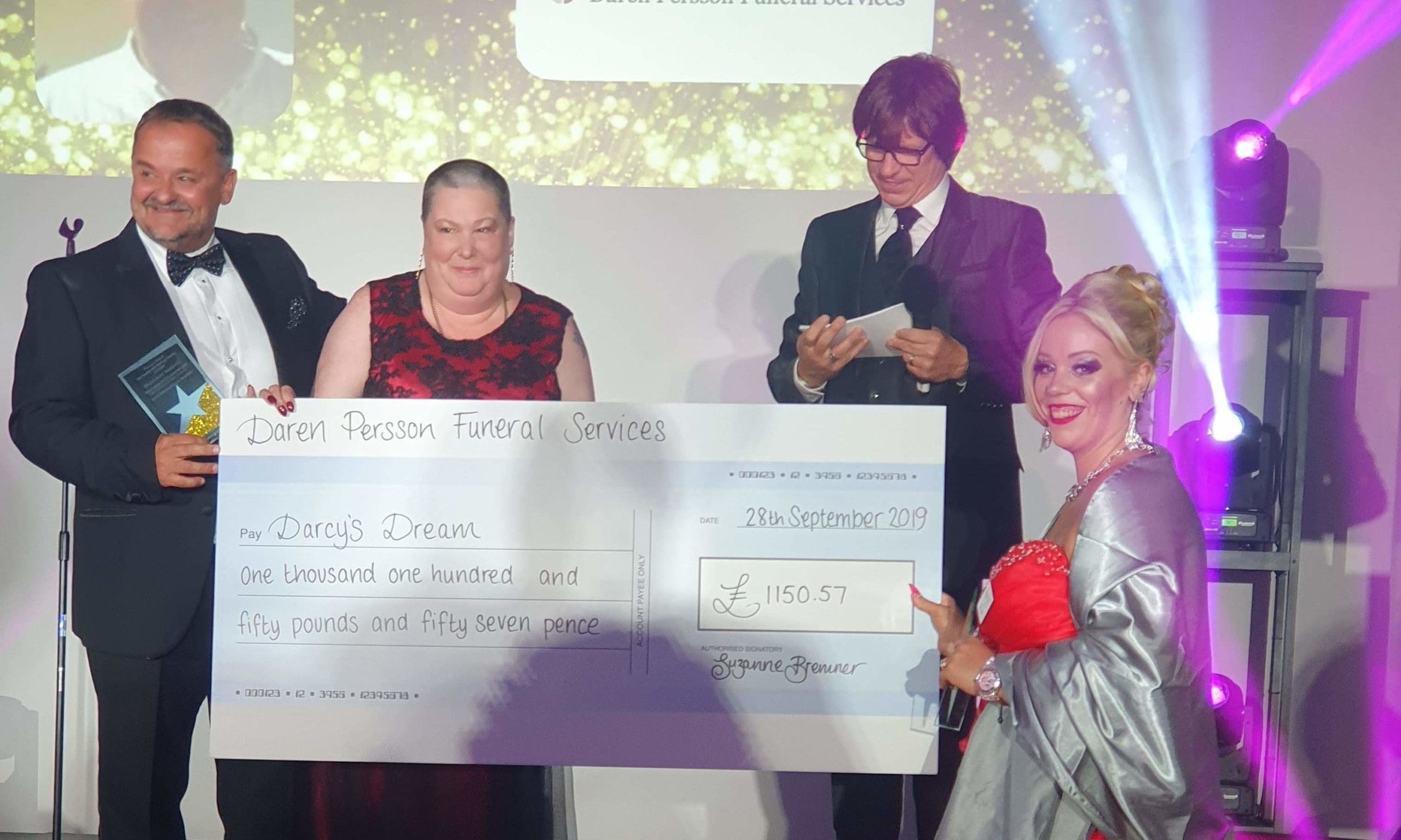 Daren Persson awarded most supportive funeral director at Darcy Dream awards