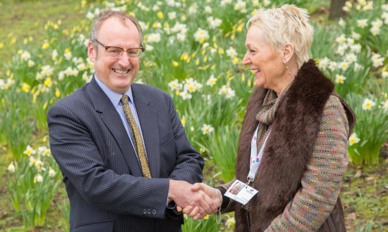 Charity handed £5,000 thanks to families at Bretby Crematorium