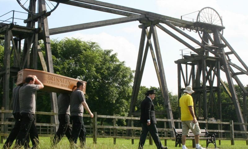 Funeral directors recreate history with coffin walk