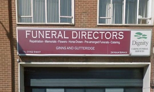 Leicester funeral home damaged in car blaze