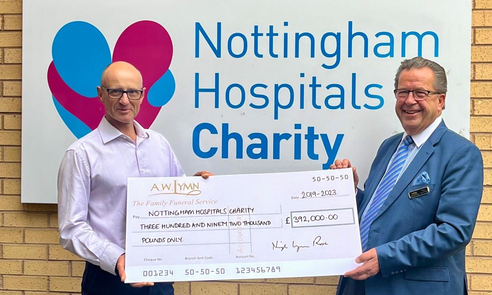 A.W. Lymn facilitates £400k for Nottingham Hospitals Charity