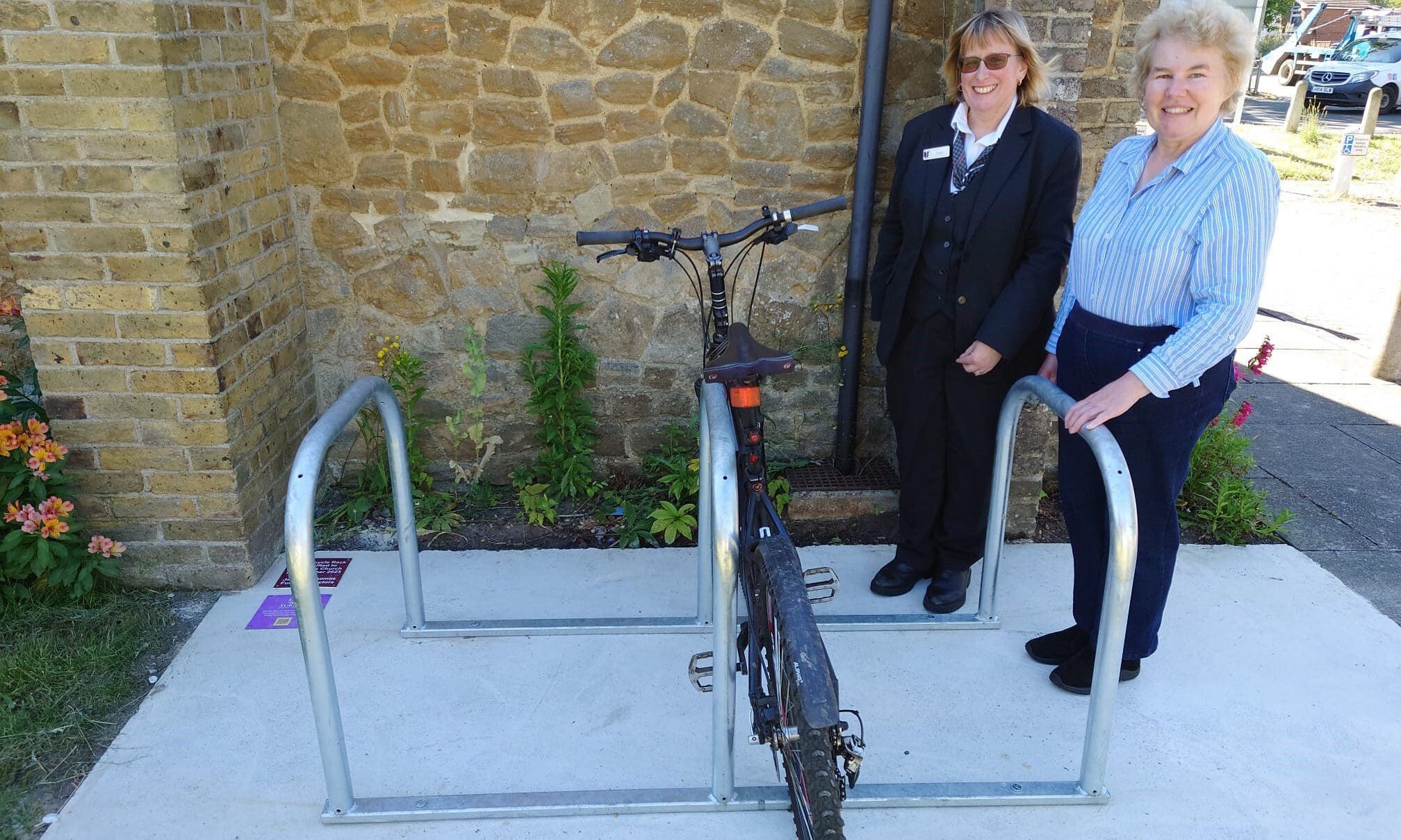 Surrey funeral provider supplies local church with a cycle rack