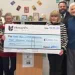 Howard’s Funeral Directors donates £1k to Churchtown library