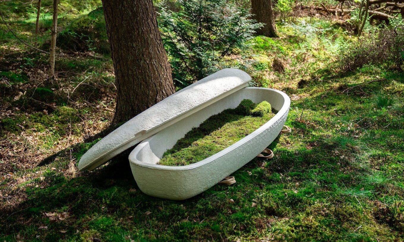 The mushroom coffin has landed in the UK – and it’s a big deal