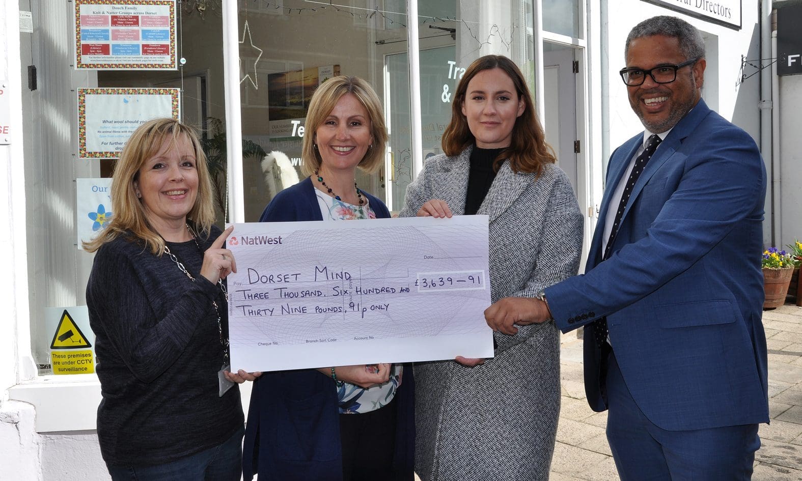 Funeral director raises £3,500 for Mind Dorset