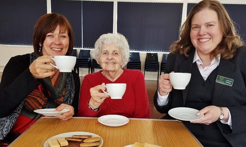 New memory café stocks up on crockery thanks to funeral firm