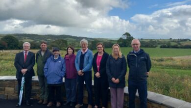 Parc Gwyn Crematorium opens wildflower memorial meadow