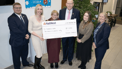 Rainsbrook Crematorium donates £10k to Freddie’s Wish