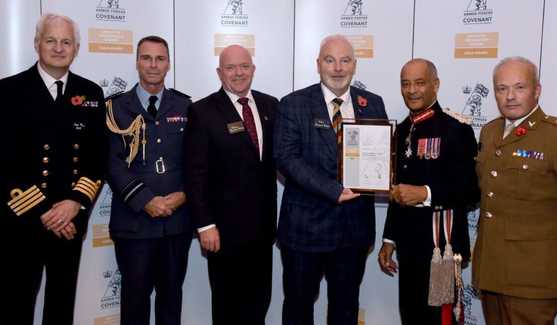 Rowland Brothers receives Armed Forces Covenant Gold Award