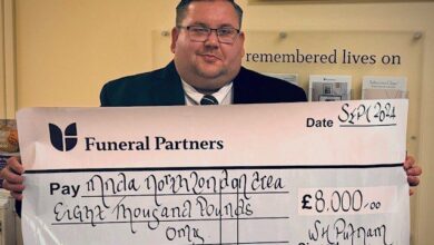 WH Putnam raises £8k for Motor Neurone Disease Association