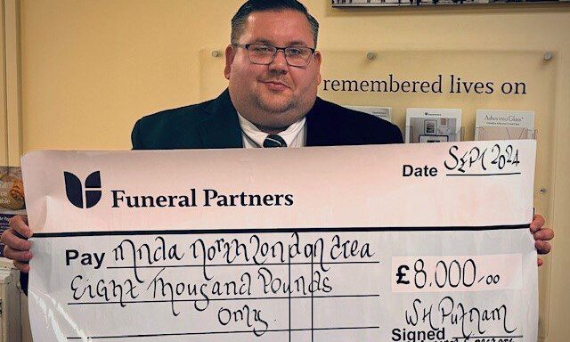 WH Putnam raises £8k for Motor Neurone Disease Association