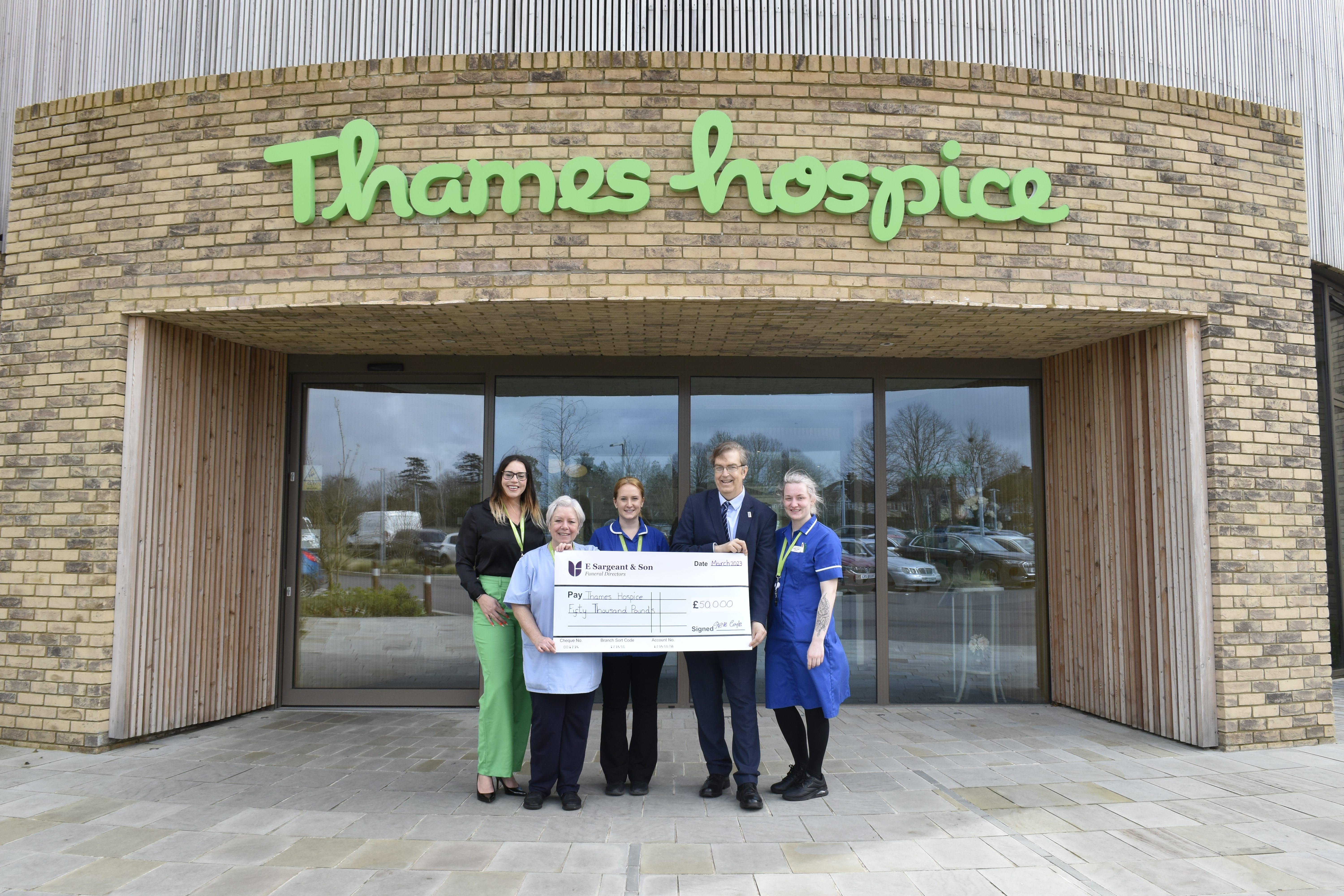 Funeral Partners completes five-year £50k pledge for Thames Hospice