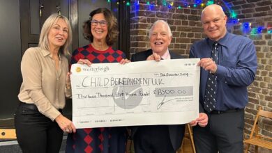 Westerleigh Group donates £13,500 to Child Bereavement UK
