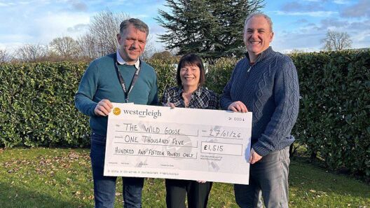 Westerleigh donates £1,515 to InHope through festive raffle