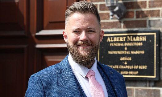 Albert Marsh funeral director officially gains industry diploma