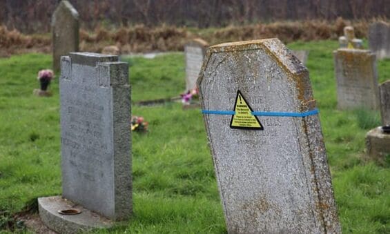 Stroud Council organises headstone safety testing at St Cyr’s churchyard