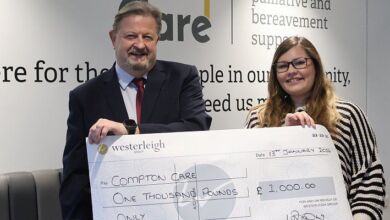 Mercia Forest Crem donates £1k to Compton Care in Wolverhampton