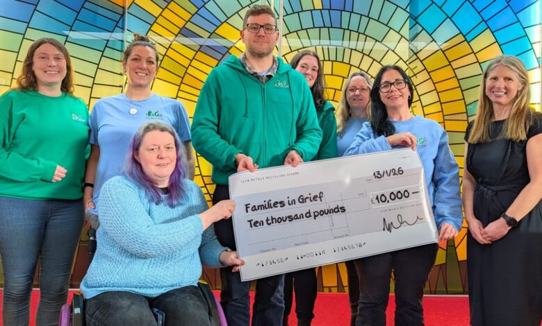 North Devon Crem donates £10k to Families in Grief