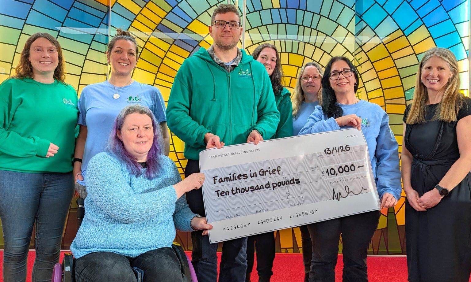 North Devon Crem donates £10k to Families in Grief