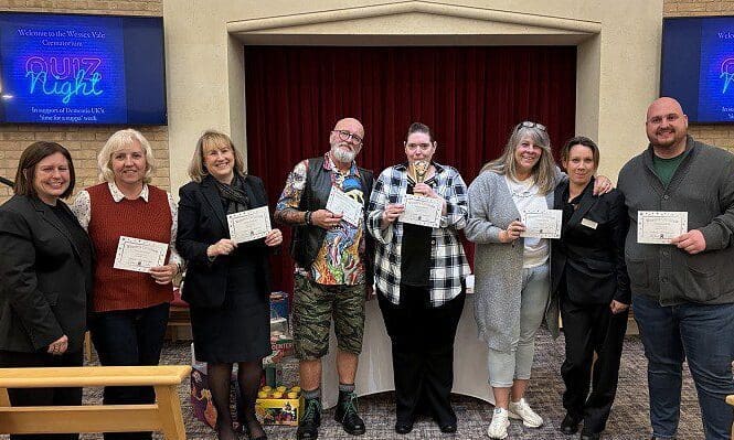 Wessex Vale Crematorium quiz night raises £900 for Dementia UK