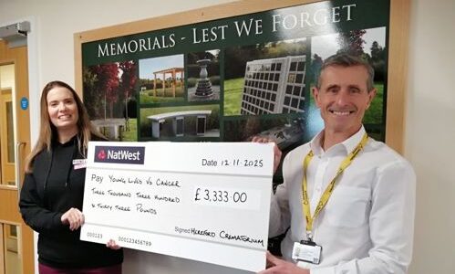 Hereford Crem donations pass £200k after latest charity awards