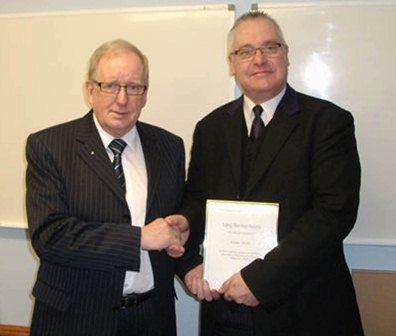 Clydebank bearer recognised for 20 years’ service