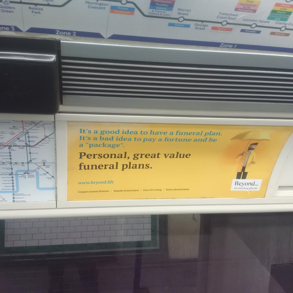 TfL bans funeral ad campaign over fears it may offend