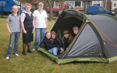 Funeral home donates tent to girl guides
